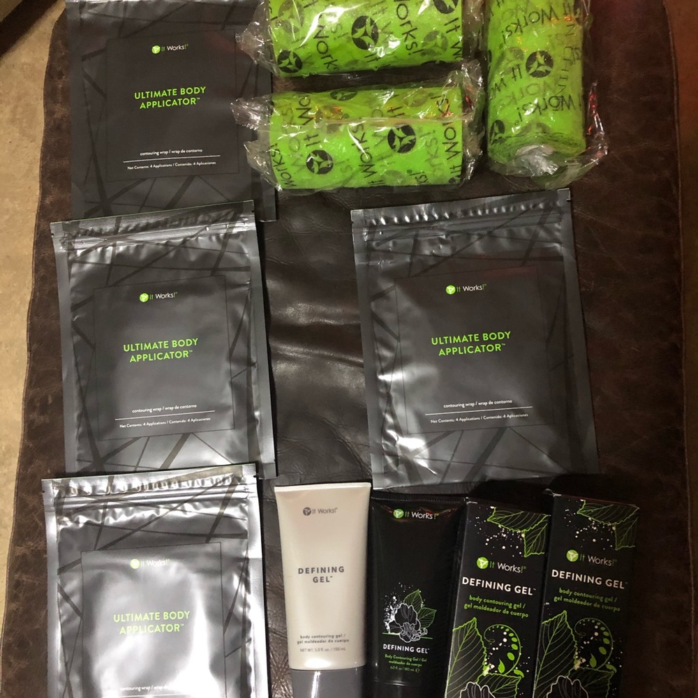 It Works wraps and defining gel